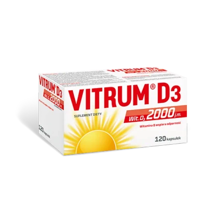 Vitrum D3 2000 j.m.120 kapsułek