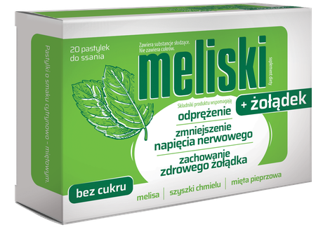 MELISKI + ŻOŁĄDEK 20PASTYLEK DO SSANIA