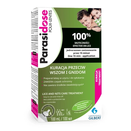 PARASIDOSE KURACJA PRZECIW WSZOM I GNIDOM 100ML