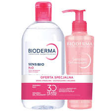Bioderma Zestaw Sensibio H2O płyn 500 ml + Żel Oczyszczający 200 ml