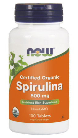 NOW FOODS SPIRULINA 500MG 100TABLETEK