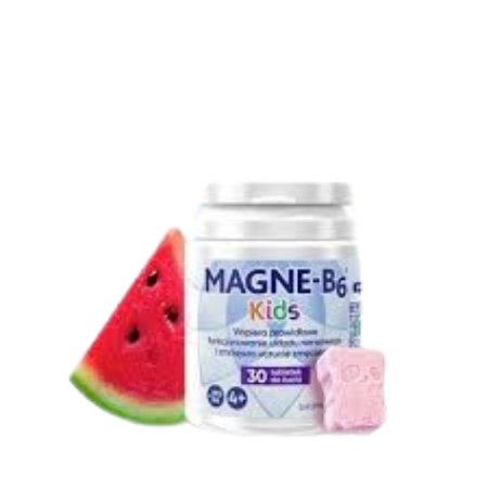 Magne B6 Kids, pandotabletki do żucia z magnezem, 30 sztuk