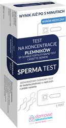 Test Sperma na koncentrację plemników, Sperma Test, 1 sztuka