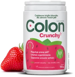 Colon Crunchy, proszek z  liofilizowanymi truskawkami, 150 g