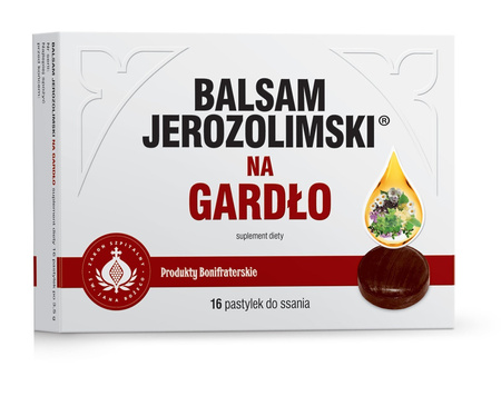 Balsam Jerozolimski na Gardło, 16 pastylek do ssania