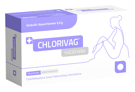 Chlorivag Kadefarm globulki dopochwowe 10 sztuk 
