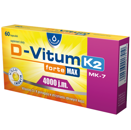 D-VITUM FORTE MAX 4000J.M. K2 60KAPSUŁEK