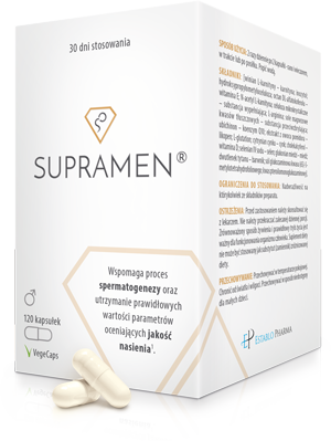 Supramen, dla mężczyzn, wspiercie płodności, 120 kapsułek