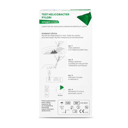 Test Helicobakter Pylori antygen w kale 1 sztuka (diather)