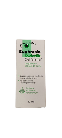 EUPHRASIA ŚWIETLIK KROPLE DO OCZU 10ML (DELFARMA)