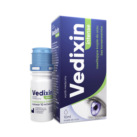 Vedixin Intense, nawilżające krople do oczu, 10 ml