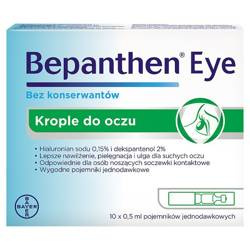 Bepanthen Eye, krople do oczu, 10 ampułek