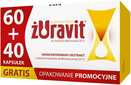 Żuravit 60 kapsułek + 40 kapsułek gratis