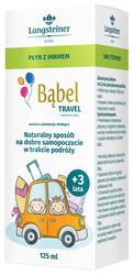 Bąbel Travel, płyn z imbirem dla dzieci, 125 ml
