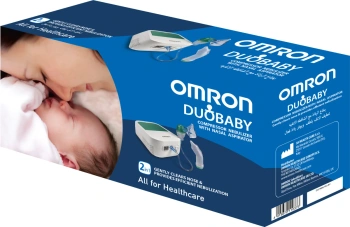 Omron DuoBaby, Nebulizator kompresorowy 2w1 z irygatorem do nosa, 1 sztuka