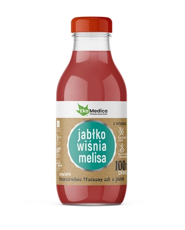EKAMEDICA SOK JABŁKO, WIŚNIA, MELISA 300ML