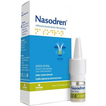 NASODREN AEROZOL DO NOSA,1 ZESTAW 