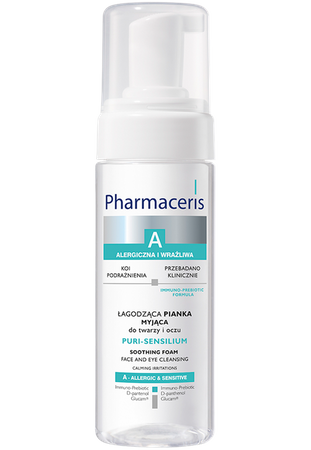 PHARMACERIS A ŁAGODZĄCA PIANKA MYJĄCA DO TWARZY I OKOLIC OCZU 150 ML