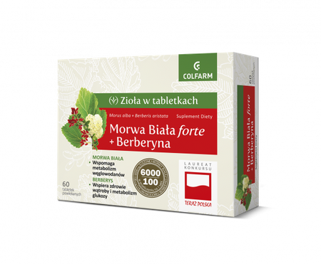 COLFARM MORWA BIAŁA FORTE+ BERBERYNA 60TABLETEK