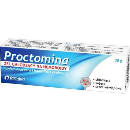 PROCTOMINA ŻEL CHŁODZACY NA HEMOROIDY 30G