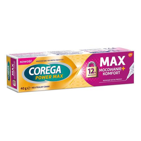 COREGA MAX MOCOWANIE+ KOMFORT KREM DO PROTEZ 40G