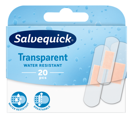 PLASTRY SALVEQUICK TRANSPARENT 20SZTUK 
