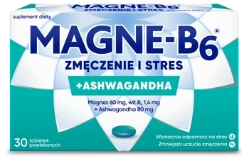 Magne-B6 Zmęczenie i stres + ashwagandha, 30 tabletek