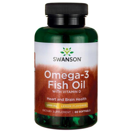 SWANSON OMEGA-3 & WITAMINA D3 60KAPSUŁEK