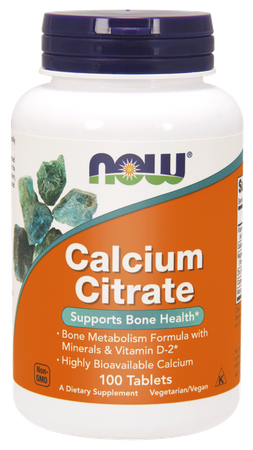NOW FOODS CALCIUM CITRATE 100TABLETEK