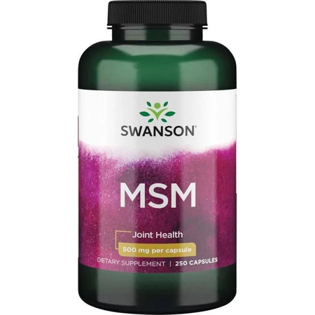 SWANSON MSM 500MG 250KAPSUŁEK