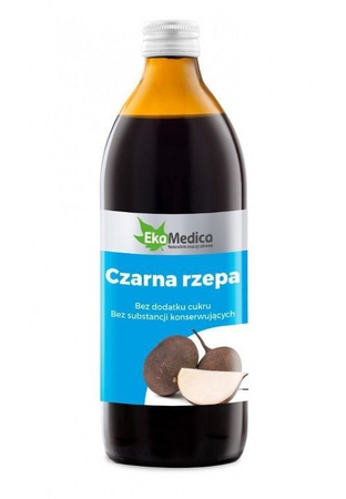 EKAMEDICA CZARNA RZEPA  SOK 100% 500ML