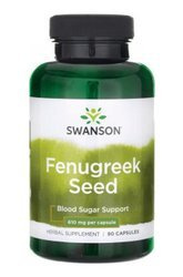 SWANSON FENUGREEK SEED (KOZIERADKA) 610MG 90KAPSUŁEK