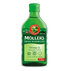 Moller's Tran norweski, smak jabłkowy, 250 ml