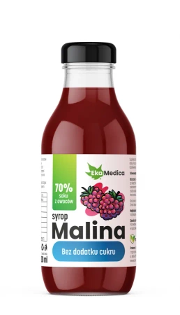 EkaMedica Syrop Malina,bez dodatku cukru 300 ml