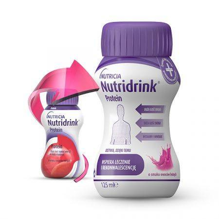 NUTRIDRINK PROTEIN SMAK OWOCE LEŚNE 4X125ML