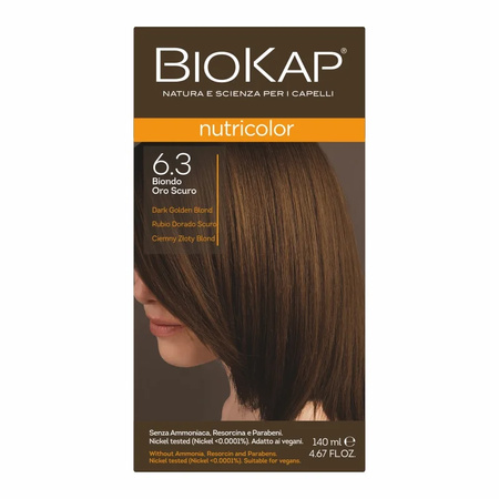 Biokap Nutricolor, 6.3 CIEMNY ZŁOTY BRĄZ 
