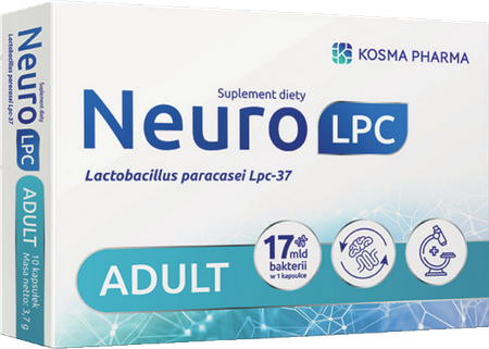 NeuroLPC Adult, psychobiotyk na dobry nastrój, 20 kapsułek
