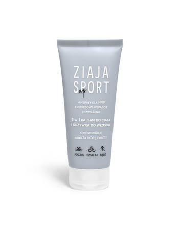 Ziaja Sport Up, balsam do ciała i odżywka do włosów 2w1, 200 ml