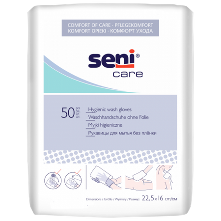 SENI CARE MYJKI NIEPOFOLIOWANE 50SZTUK