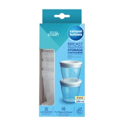 Canpol, pojemniki do przechowywania pokarmu, 4 sztuki
