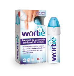 Wortie preparat do usuwania brodawek,kurzajek 50 ml, data ważności 11.25