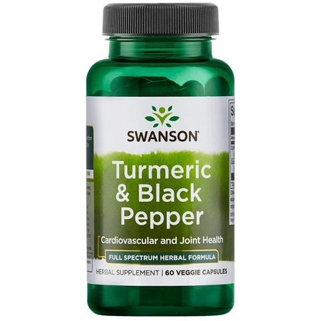SWANSON TURMERIC & BLACK PEPPER 60KAPSUŁEK 