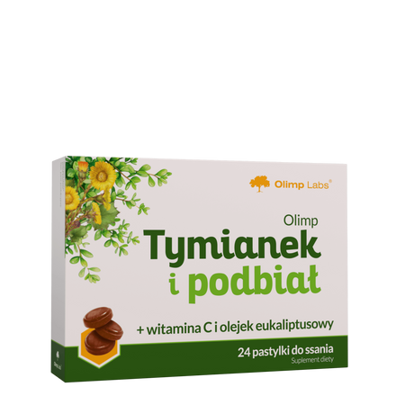 Olimp Tymianek I Podbiał 24 pastylki do ssania