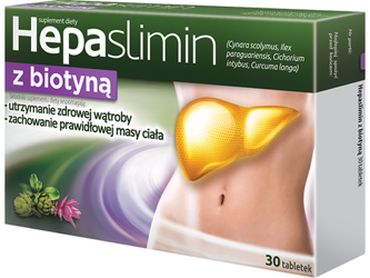 Hepaslimin z biotyną 30 tabletek