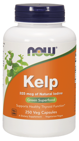 NOW FOODS KELP 325 MCG, jod, 250KAPSUŁEK