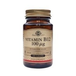 SOLGAR VITAMIN B12 NATURALNA  100UG 100TABLETEK