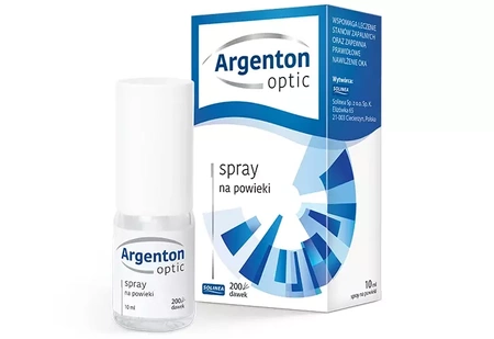 Argenton Optic spray na powieki 10 ml, data ważności 01.26