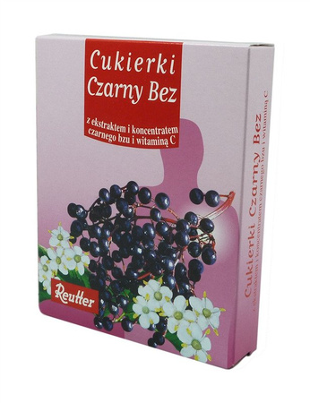 REUTTER CUKIERKI CZARNY BEZ 50G