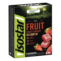 Isostar Energy Fruit Boost, galaretki o smaku truskawkowym, 100 g
