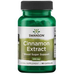 SWANSON CYNAMON EKSTRAKT 250MG 90KAPSUŁEK